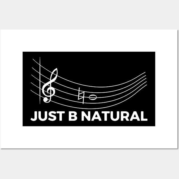 Just B Natural Music Instrument Songwriter Verse Wall Art by Print-Dinner